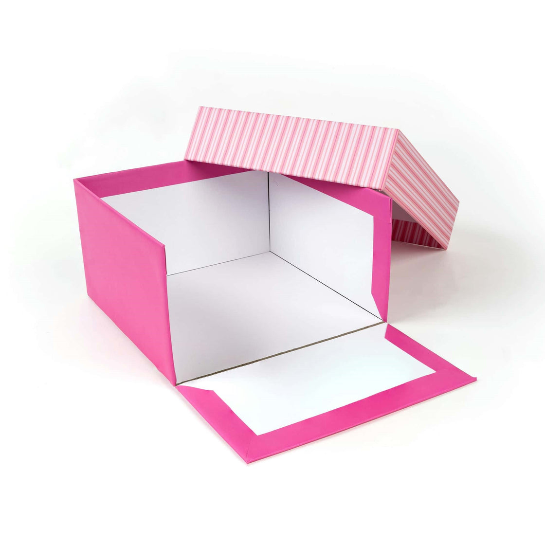 Pastel Pink Stripes Cake Boxes