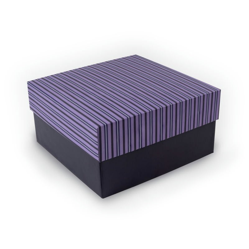 Purple Current Stripes Gift Boxes