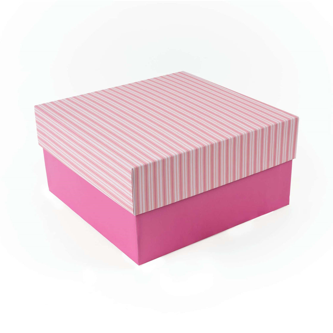 Pastel Pink Stripes Cake Boxes