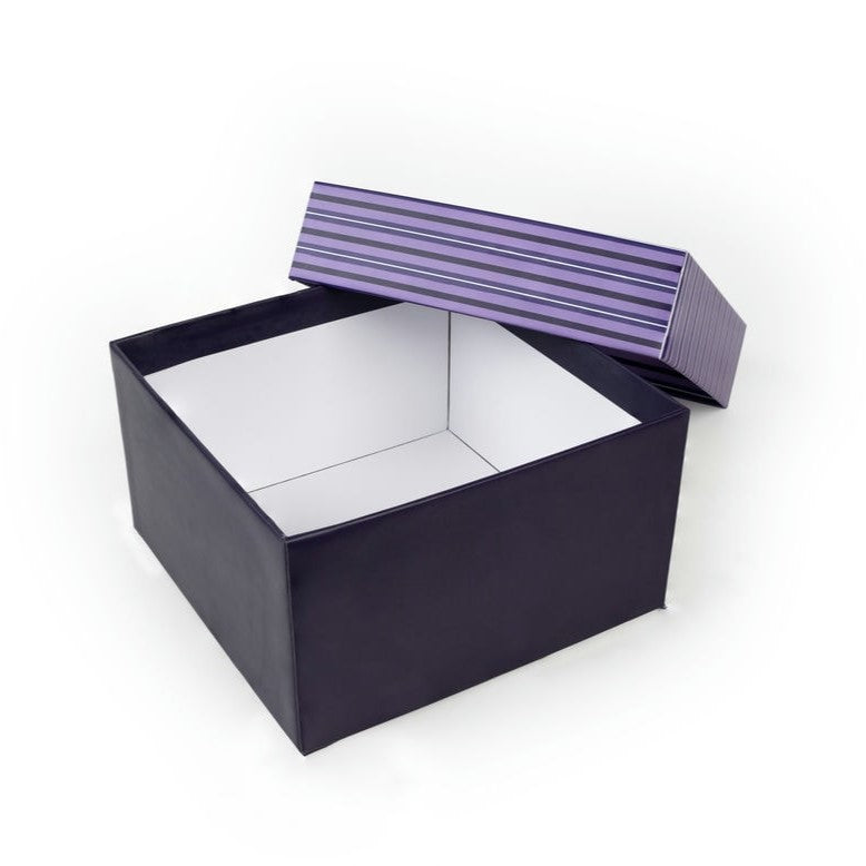 Purple Current Stripes Gift Boxes