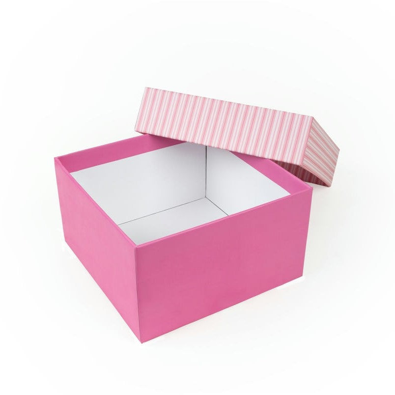 Pastel Pink Stripes Gift Boxes